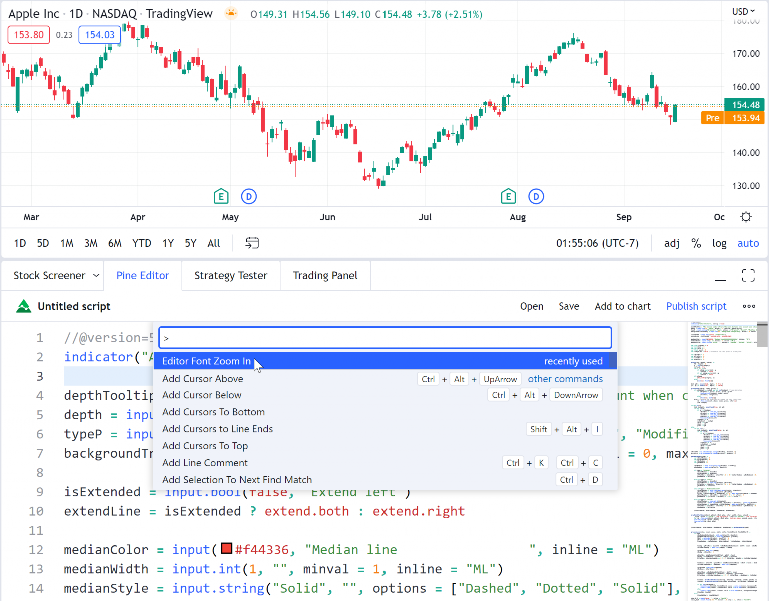 Pine Script™ has a new VSC-style editor — TradingView Blog